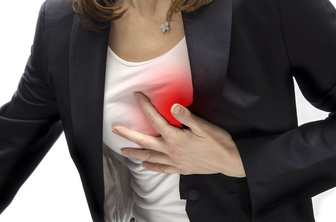 zafi a cikin zuciya tare da osteochondrosis na mahaifa